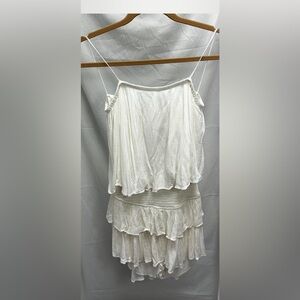 Mustard Seed White Layered Dress